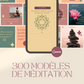 300 Modèles de Meditation pour les réseaux sociaux