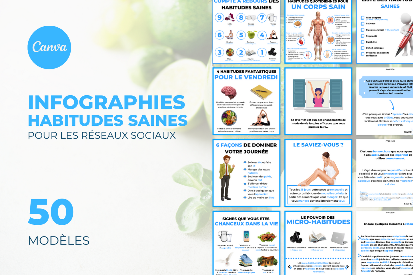 50 Infographies Habitudes Saines