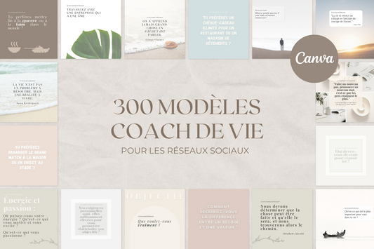 300 Modèles Coach de Vie pour les réseaux sociaux