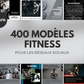 400 Modèles Fitness pour les réseaux sociaux (version masculine)