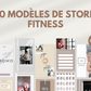 350 Modèles de Stories Fitness pour les réseaux sociaux