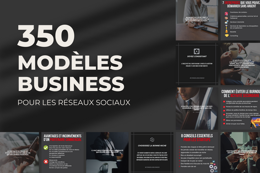 350 Modèles Business pour les réseaux sociaux