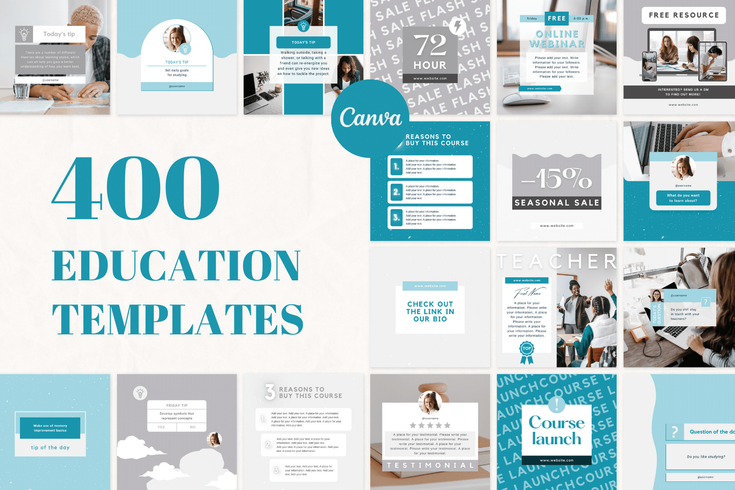 200 Education Templates for Social Media