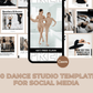 200 modèles de studios de danse pour les médias sociaux