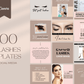 200 Eyelashes Templates for Social Media