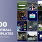 200 modèles de football pour les médias sociaux