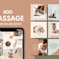 400 Massage Templates for Social Media