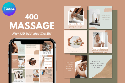 400 modèles de massages pour les médias sociaux