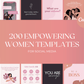 200 Empowering Women Templates Bundle For Social Media