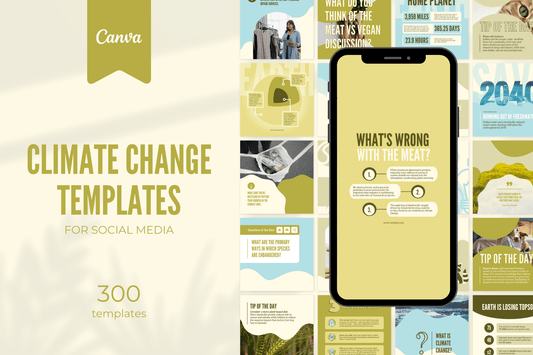 300 modèles sur le changement climatique pour les médias sociaux