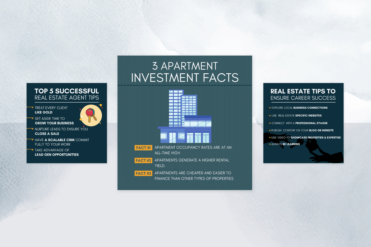 200 infographies sur l'immobilier pour les médias sociaux