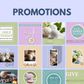 200 Bath Bombs Templates for Social Media